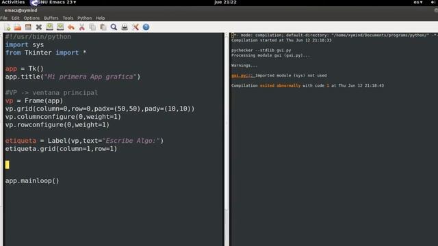 Grids en Tkinter (Aplicaciones gráficas) - Tutorial Python смотреть онлайн
