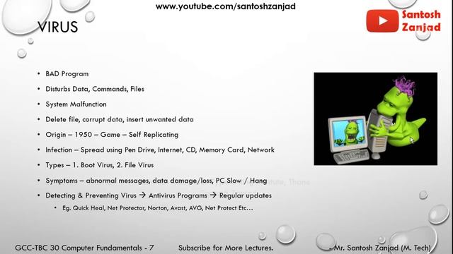 007 GCC-TBC 30wpm Theory Lecture, Chapter 1 - Computer fundamentals, Lecture 7 смотреть онлайн