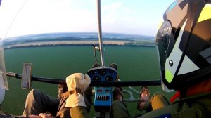 Учебный полет на дельталете с инструктором .