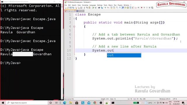 Escape Sequences in Java in Telugu | Escaping Literals in Java смотреть онлайн