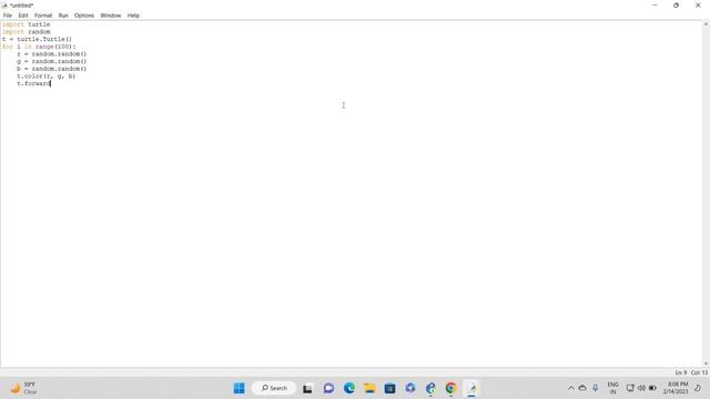 Program in Python that uses the turtle graphics library to draw a colorful spiral смотреть онлайн