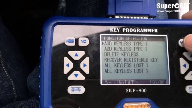 SuperOBD SKP-900 Key programmer Range Rover Evoque SMART KEY смотреть онлайн