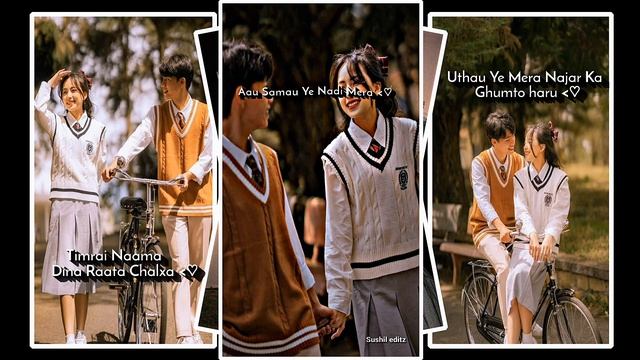 Aau Samau Yi Nadi Mera?❤️|| New Nepali trending lyrics❣️? || Xml on description box?️? смотреть онлайн