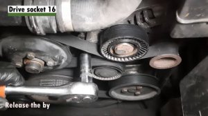 Replacement of bypass roller BMW m54b30