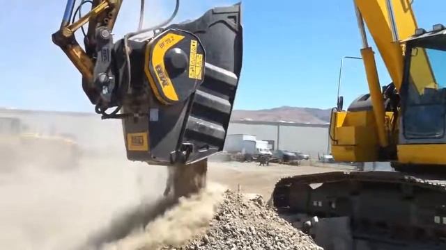 Ковш дробилка на экскаватор, навесное оборудование смотреть онлайн