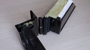 Что такое терморазрыв термовставка? Конструкция  двери ТЕРМО  в разрезе