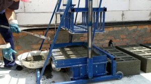 Полный процесс изготовления блоков из отсева