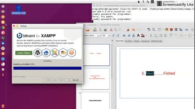 Tutorial php : how to install xamp in ubuntu linux (HD) смотреть онлайн
