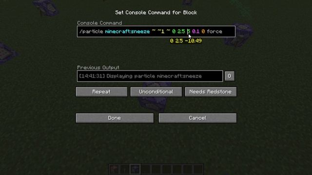 Create a Laser using Particle Command in Minecraft 1.15.2 смотреть онлайн