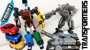 Тоботы vs Трансформеры. Атлон Магма 6 и Тобот Тритан против Мегатрона Десептикона Игрушки
