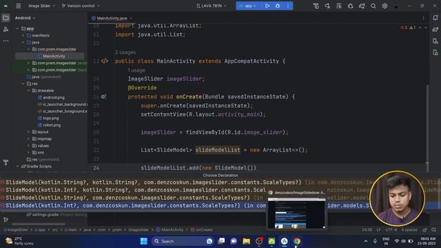 How to create image slider in android studio || Image Slider new method 2023 смотреть онлайн