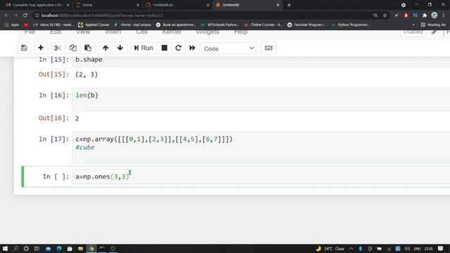 3 Dimensional and Matrices Basics in Numpy In Python смотреть онлайн