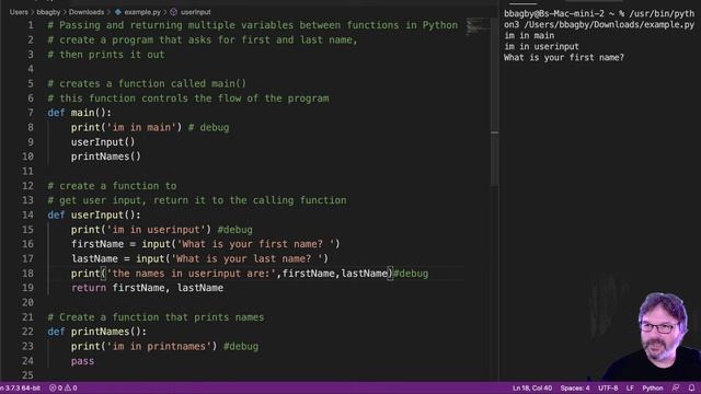 Debugging Functions Python смотреть онлайн