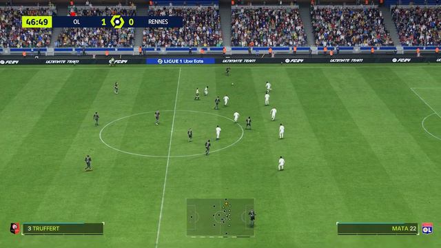 Lyon Vs Rennes || Ligue 1 - Full Match - [4K@60FPS PC Gameplay] - EA FC24