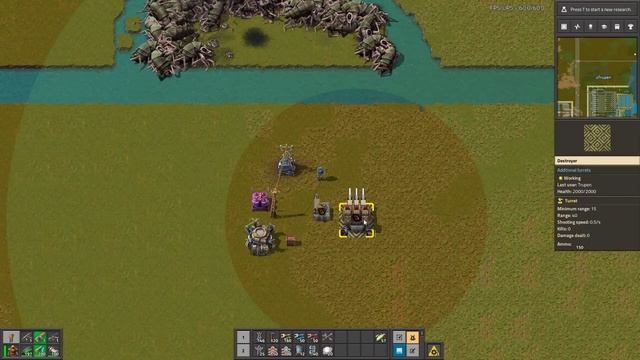 101. Мод Additional Turret - дополнительные турели в Факторио. смотреть онлайн