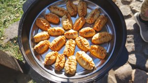 Вкуснее чем манты. Хошаны в казане на костре.