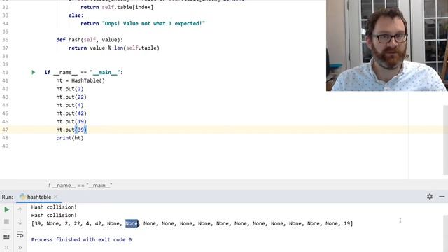 Hash Table Probing Code смотреть онлайн