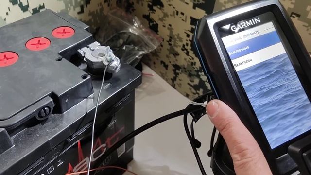 Эхолот Garmin страйкер 4 плюс, распаковка. + Аккумулятор в лодку. смотреть онлайн