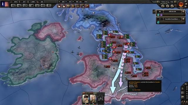 Hearts of Iron 4 - Fascist USA [AXIS AMERICA] Gameplay - HOI4 Part 17 - Pushing the British Out! смотреть онлайн