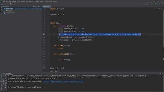 Pygame ile Oyun Programlama : 0 - Şablon ve Pygame Kurulumu смотреть онлайн