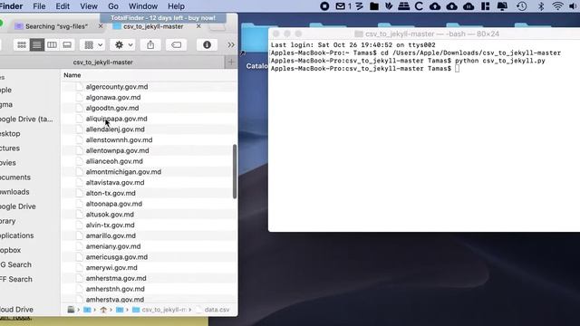 Turn a CSV Spreadsheet into Markdown Files to fuel the content of a Jekyll Site смотреть онлайн