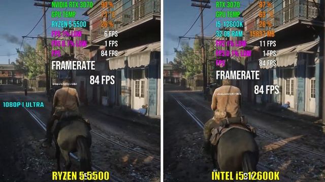 RYZEN 5 5500 Vs INTEL I5-12600K | Test In 6 Games