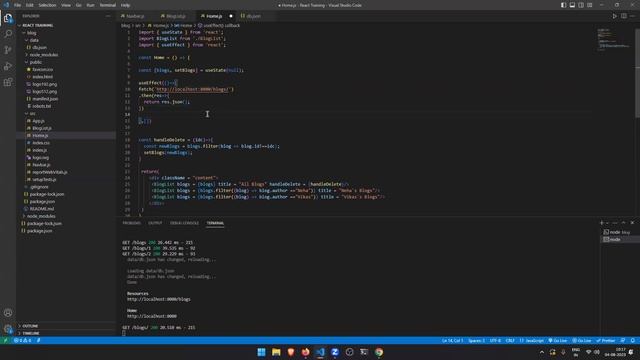 Concept of the fetch API, creating a file db json #json #react js #fetch #api #database #react смотреть онлайн