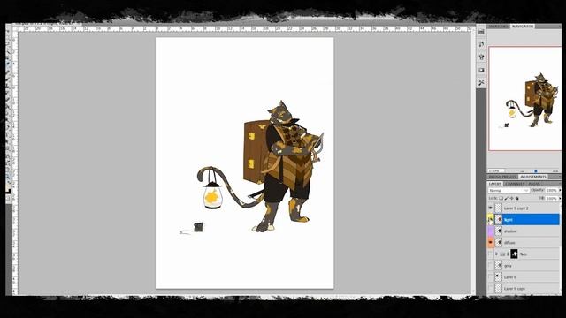 INK DREAM - art process - D&D character illustration смотреть онлайн