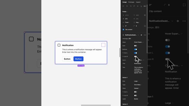 Responsive Notification Component in Figma смотреть онлайн