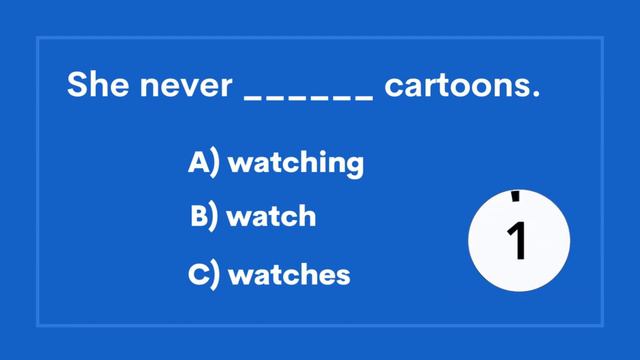 English Grammar Test | Present Simple | Grammar Quiz смотреть онлайн