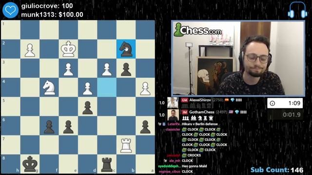I played former World #2 Alexei Shirov | Chess Game Analysis смотреть онлайн