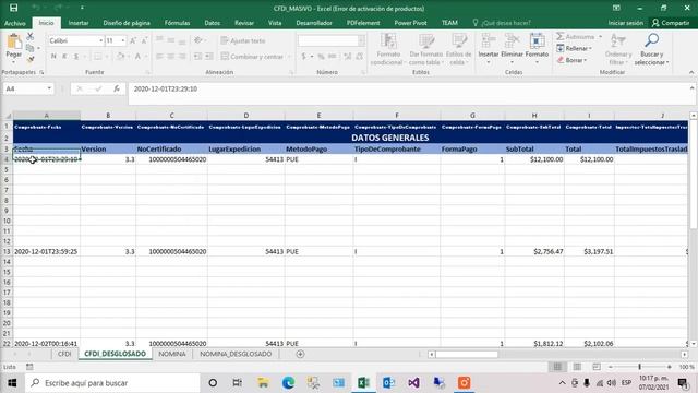 IMPORTAR CFDI's FACTURA Y NOMINA DE XML A EXCEL (MASIVO) смотреть онлайн