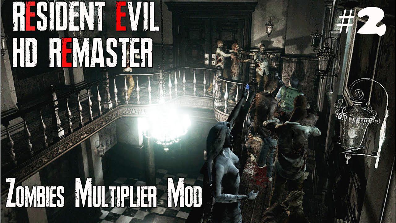 Resident Evil HD Remaster - Zombies Multiplier MOD (Jill Valentine) #2 смотреть онлайн