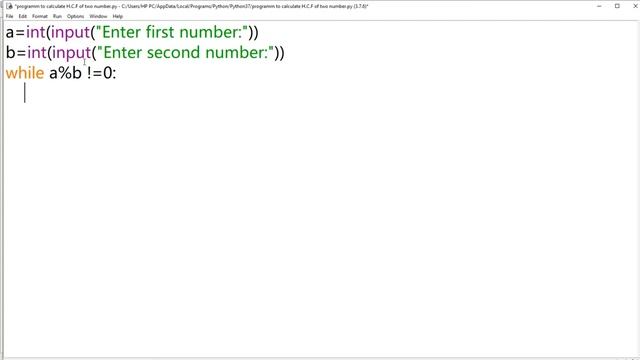 Program to find HCF of two number in python - Python programming смотреть онлайн
