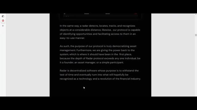 Radar Global A DECENTRALIZED ASSET MANAGEMENT смотреть онлайн