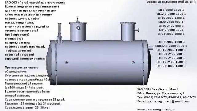 Емкость подземная ЕП смотреть онлайн