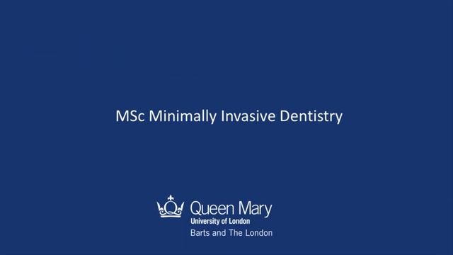MSc Minimally Invasive Dentistry - introduction смотреть онлайн
