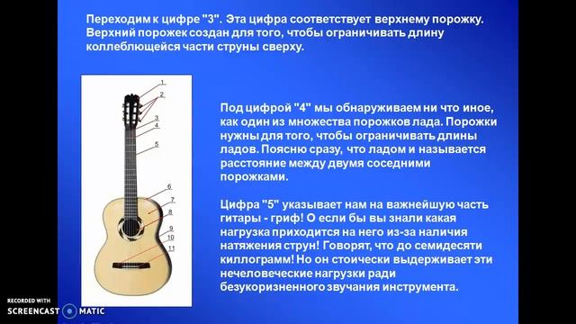 Строение гитары. Урок 1 смотреть онлайн
