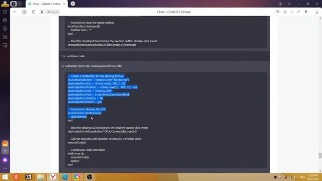 FREE CHAT GPT C++ lua roblox studio | CREATE EXECUTOR SCRIPT ROBLOX STUDIO смотреть онлайн