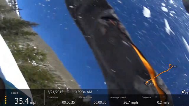 Snowboard Crash POV - Vail Colorado смотреть онлайн