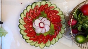 Красивые овощные нарезки для сервировки праздничного стола! Как красиво нарезать овощи!