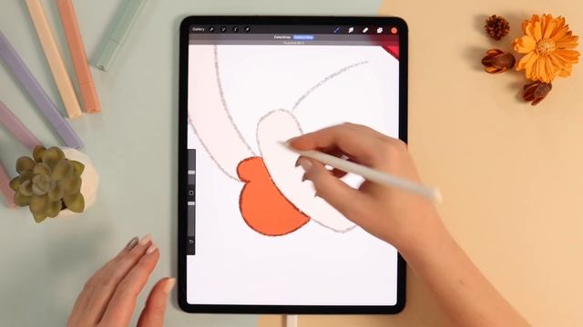 Drawing A Cute Winter Character In Procreate | Step-By-Step Tutorial
