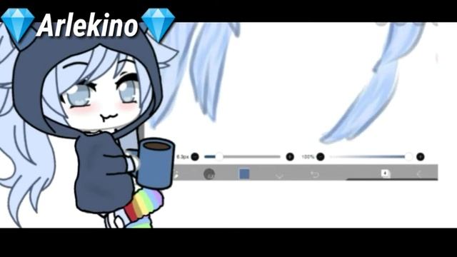?Как обработать волосы в idis Paint ?Gacha Life ? Arlekino ? смотреть онлайн
