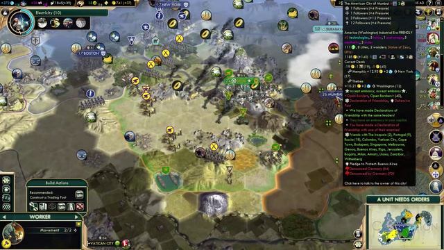 Civ 5 Brave New World Deity - Ep. 9 - Let's Play Egypt смотреть онлайн