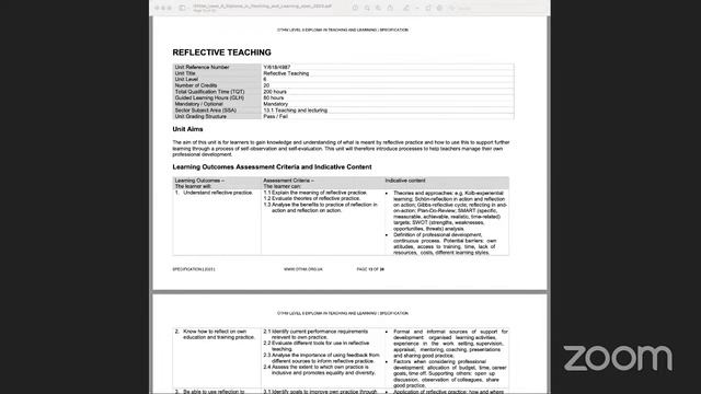 OTHM L6 DiTL-Unit- Reflective Teaching- LO1-(RS) смотреть онлайн