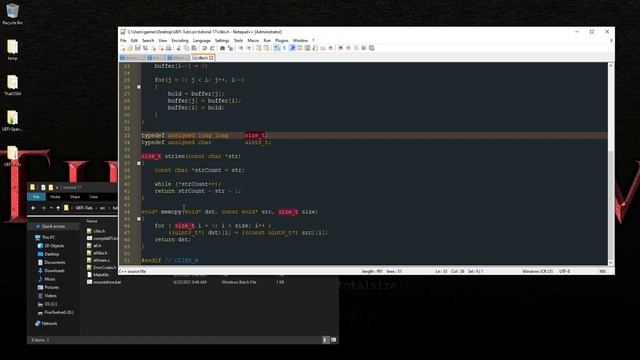 21. OSDev EFI based Bootloader - Create and Write to File смотреть онлайн