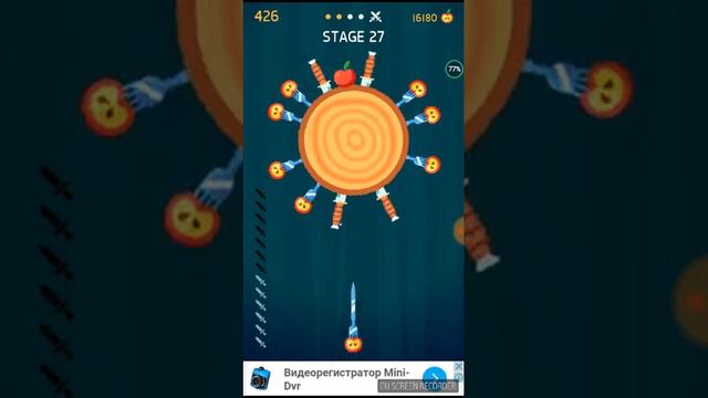 Проходим босса луну в игре Knife Hit смотреть онлайн