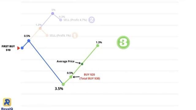 RoyalQ uses the martingale strategy of dollar average costing to trade crypto. This is how it works смотреть онлайн
