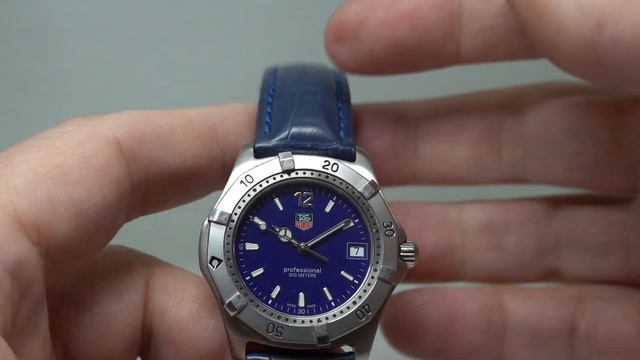 c1997 TAG Heuer 2000 Classic men's vintage divers watch.  Model reference WK1113-0 смотреть онлайн