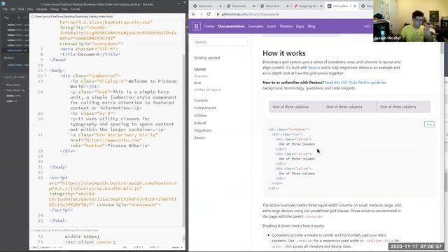 How To Create a Responsive Gallery Page With Bootstrap смотреть онлайн